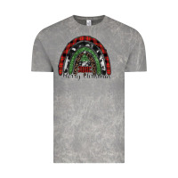 Cloud Rock Merry Christmas rainbow Vintage Tee - CowhideDigitalArt