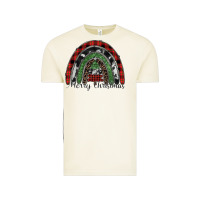 Vintage Arctic Merry Christmas rainbow Vintage Tee - CowhideDigitalArt