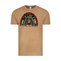 Merry Christmas Rainbow Vintage Tee | Teevron