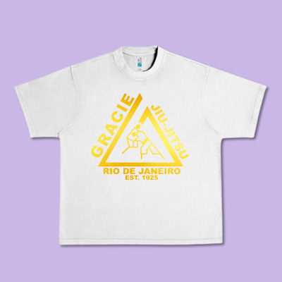Gracie Jiu Jitsu Urban Heavy Tee Designed By Artisfamous