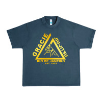 Midnight Navy gracie jiu jitsu Urban Heavy Tee - artisFamous