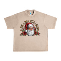 French Oak i love a man with a bearo Urban Heavy Tee - CowhideDigitalArt