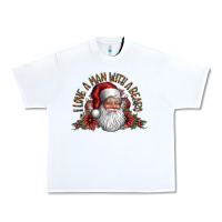 White i love a man with a bearo Urban Heavy Tee - CowhideDigitalArt