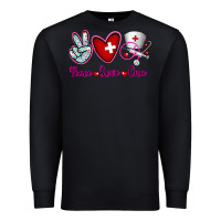 Black Peace Love Cna Premium Sweatshirt - RanaPortraitStore