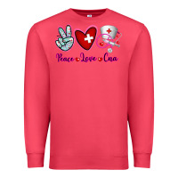 Cardinal Peace Love Cna Premium Sweatshirt - RanaPortraitStore