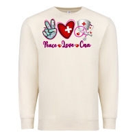 Sandshell Peace Love Cna Premium Sweatshirt - RanaPortraitStore