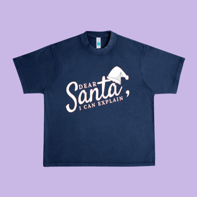 Dear Santa I Can Explain Urban Heavy Tee Designed By Artisfamous
