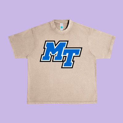 Middle Tennessee Mt Logomark Urban Heavy Tee Designed By Artisfamous