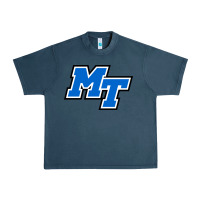 Midnight Navy middle tennessee mt logomark Urban Heavy Tee - artisFamous
