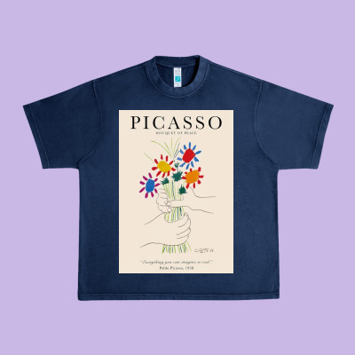 Pablo Picasso   Bouquet Of Peace Urban Heavy Tee Designed By Artisfamous