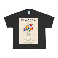 Pigment Black pablo picasso   bouquet of peace Urban Heavy Tee - artisFamous
