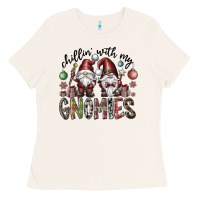 Bone Chillin With My Gnomies Ladies Tee - CowhideDigitalArt