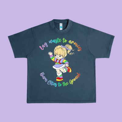 Rainbow Brite Badass   Rainbow Brite Urban Heavy Tee Designed By Artisfamous