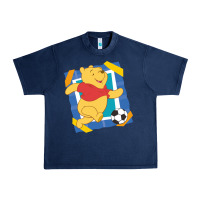 Navy winnie the pooh Urban Heavy Tee - artisFamous
