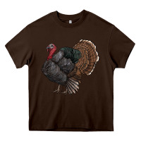 Chocolate Brown gobble Heavy Core Tee - RanaPortraitStore