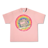 Salmon george carlin   retro rainbow faded style Urban Heavy Tee - artisFamous