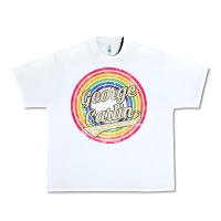 White george carlin   retro rainbow faded style Urban Heavy Tee - artisFamous