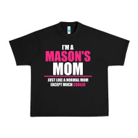 Black i'm a mason's  mom just like a normal mom Urban Heavy Tee - artisFamous