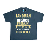 Midnight Navy landman because freakin' awesome isn't a job title Urban Heavy Tee - artisFamous