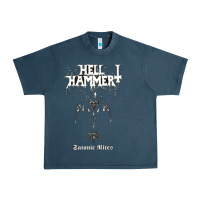 Midnight Navy hell hammer Urban Heavy Tee - artisFamous