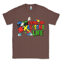 Chestnut Living an au-some life Autism Awareness Day Classic Tee - FaDigitalArtStudio