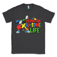Smoke Living an au-some life Autism Awareness Day Classic Tee - FaDigitalArtStudio