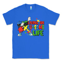 True Royal Living an au-some life Autism Awareness Day Classic Tee - FaDigitalArtStudio