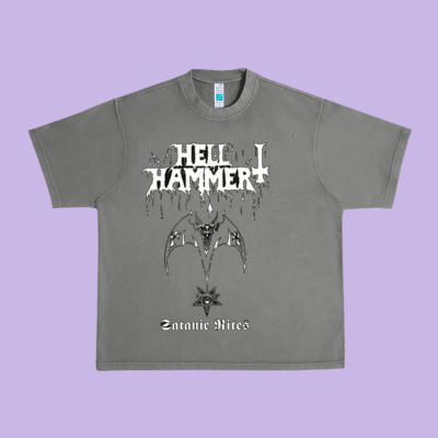 Hell Hammer Urban Heavy Tee Designed By Artisfamous
