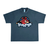 Midnight Navy The Icehogs, Rockford Urban Heavy Tee - artisFamous