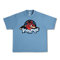 Pebble Blue The Icehogs, Rockford Urban Heavy Tee - artisFamous