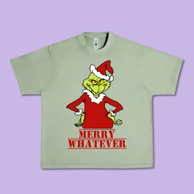 Merry Whatever Grinch Urban Heavy Tee Designed By Artisfamous
