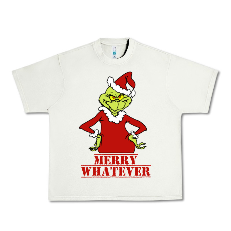 Merry Whatever Grinch Urban Heavy Tee by artisFamous | Teevron