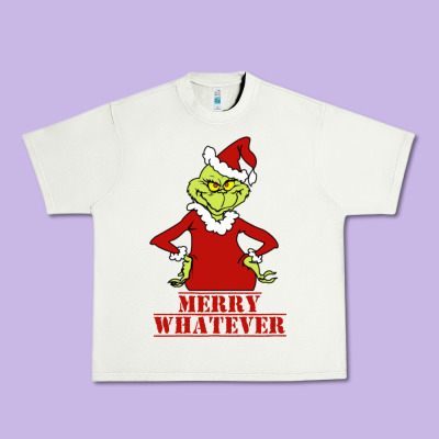 Merry Whatever Grinch Urban Heavy Tee Designed By Artisfamous