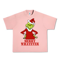 Salmon Merry Whatever Grinch Urban Heavy Tee - artisFamous