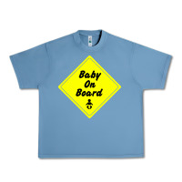 Pebble Blue baby on board Urban Heavy Tee - artisFamous