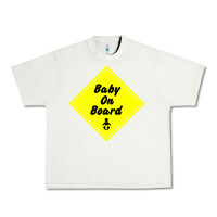 Pistachio baby on board Urban Heavy Tee - artisFamous