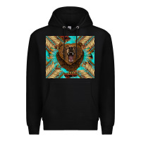 Black bear native american  tumbler Premium Hoodie - BarkalooDesign
