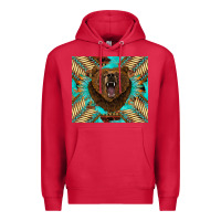 Cardinal bear native american  tumbler Premium Hoodie - BarkalooDesign