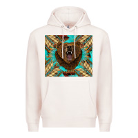 Pale Pink bear native american  tumbler Premium Hoodie - BarkalooDesign
