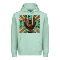 Seafoam bear native american  tumbler Premium Hoodie - BarkalooDesign