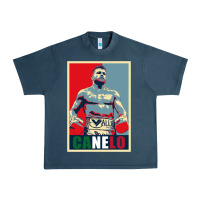 Midnight Navy canelo alvarez mexican boxing Urban Heavy Tee - artisFamous