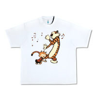 White calvin dance party Urban Heavy Tee - artisFamous