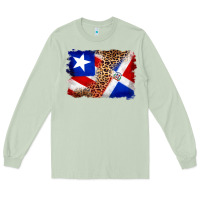 Matcha puerto rico and dominican republic flag Long Sleeve Tee - Artiststas