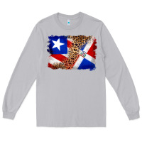 Moon Dust puerto rico and dominican republic flag Long Sleeve Tee - Artiststas