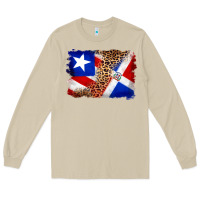 Mushroom puerto rico and dominican republic flag Long Sleeve Tee - Artiststas
