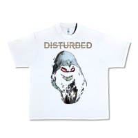 White disturbed 10 Urban Heavy Tee - artisFamous