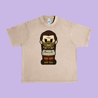 Hannibal Lecter Chibi Urban Heavy Tee Designed By Artisfamous