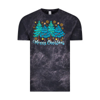 Cloud Black Merry Christmas Vintage Tee - CowhideDigitalArt