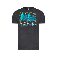 Vintage Black Merry Christmas Vintage Tee - CowhideDigitalArt