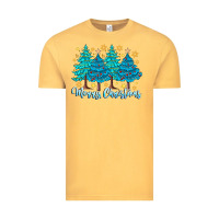 Vintage Mustard Merry Christmas Vintage Tee - CowhideDigitalArt